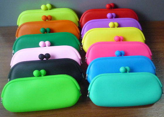 Novelty Colorful Silicone Coin Purse With OEM Glasses Bag Set