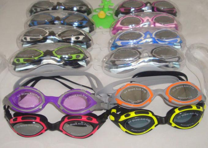 Safety Fashional Girls Swimming Goggles Eco-friendly Anti-uv 12 Colors