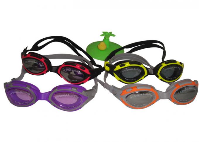 Safety Fashional Girls Swimming Goggles Eco-friendly Anti-uv 12 Colors
