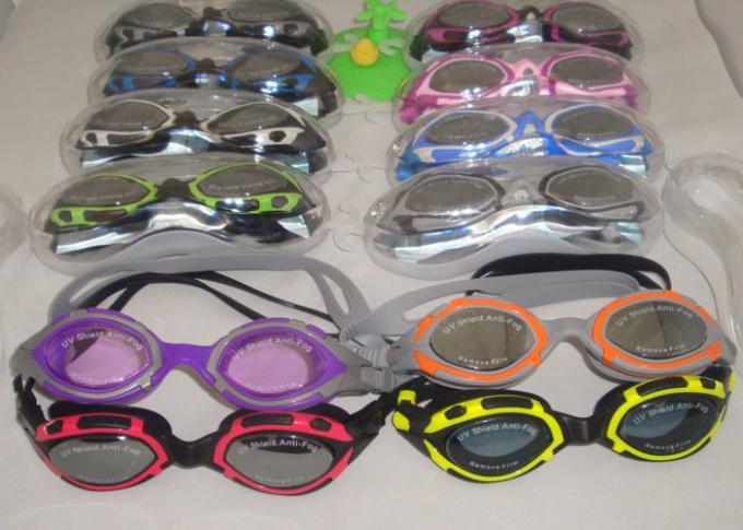 Safety Fashional Girls Swimming Goggles Eco-friendly Anti-uv 12 Colors