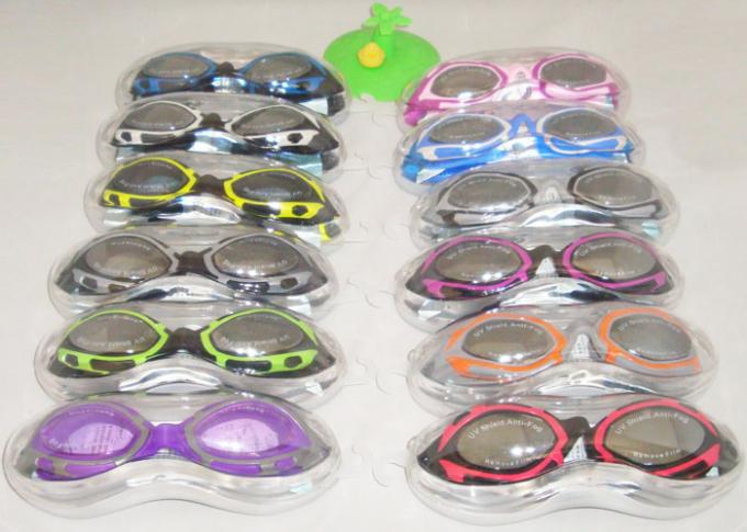 Safety Fashional Girls Swimming Goggles Eco-friendly Anti-uv 12 Colors