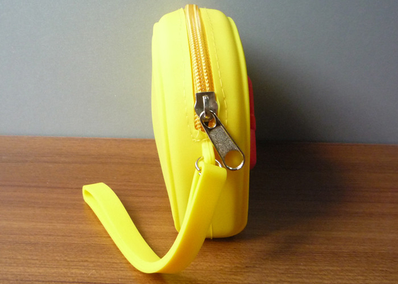 Yellow Bowknot Silicone Purse For Women