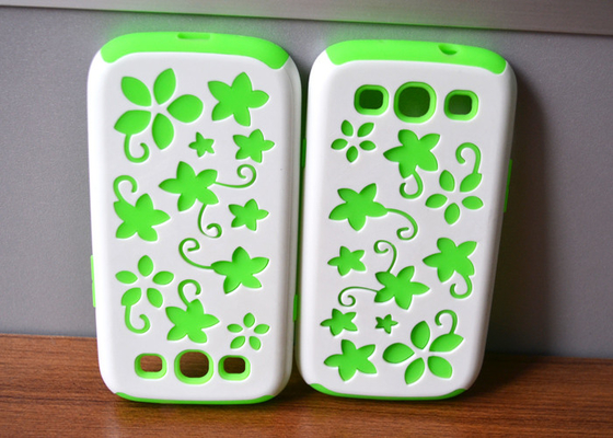 Green White Samsung Protective Phone Covers , Slim And Eco - Friendly