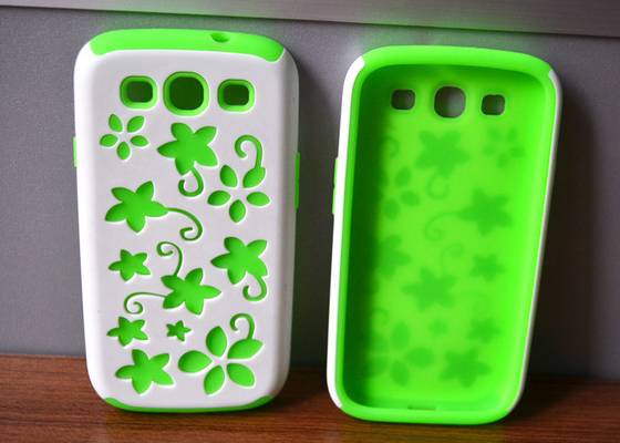 Green White Samsung Protective Phone Covers , Slim And Eco - Friendly