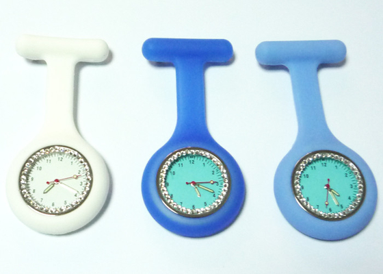 Diamond Silicone Nurse Fob Watch