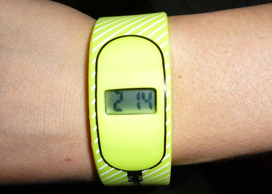 Bright Yellow Silicone Sports Digital Jelly Watch