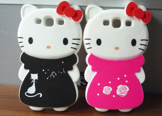 Hello Kitty Colorful Silicone Protective Phone Covers For SamSung Galaxy 3 i9300